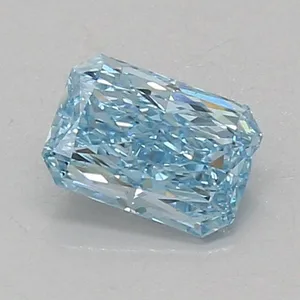 0.86ct RADIANT Fancy Vivid Blue VS2 Coloured Lab diamond