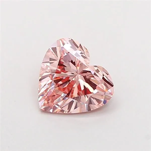 1.07ct HEART Fancy Intense Pink VS1 Coloured Lab diamond
