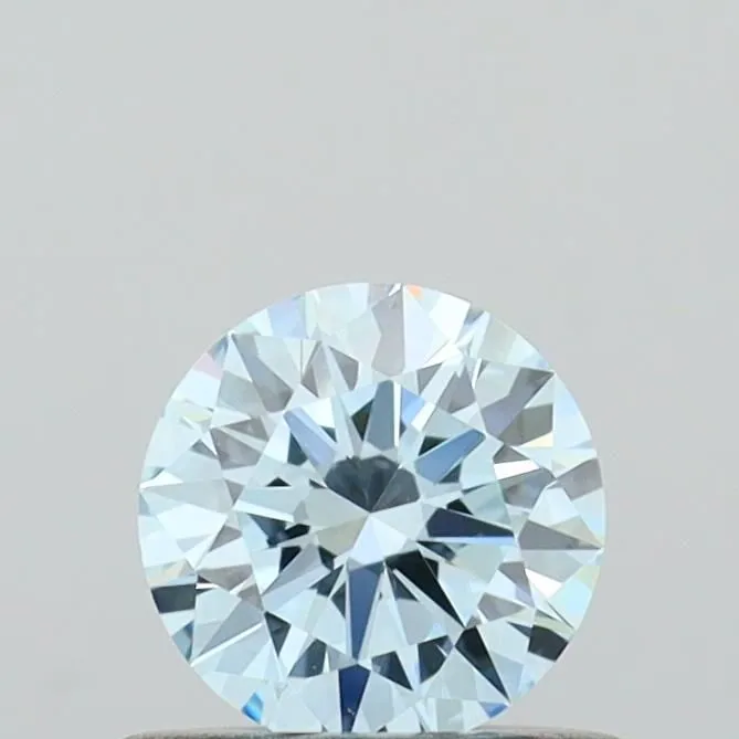 0.51ct ROUND Fancy Intense Blue VVS1 Coloured Lab diamond