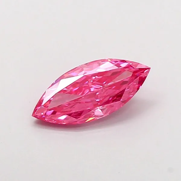 1.08ct MARQUISE Fancy Vivid Pink VS2 Coloured Lab diamond