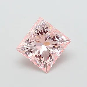 2.02ct PRINCESS Fancy Intense Pink VVS2 Coloured Lab diamond