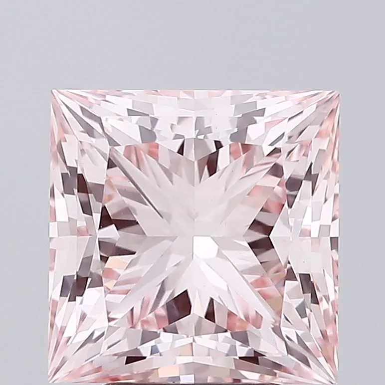 5.01ct PRINCESS Fancy Intense Pink VVS2 Coloured Lab diamond