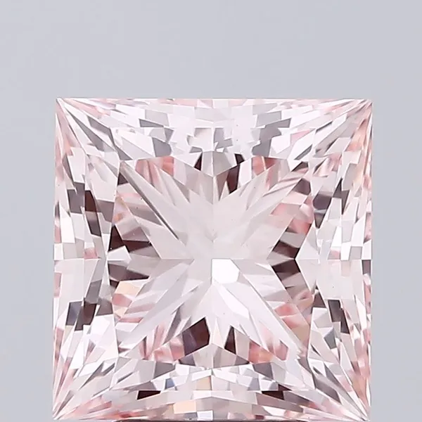 5.01ct PRINCESS Fancy Intense Pink VVS2 Coloured Lab diamond