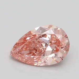 0.71ct PEAR Fancy Intense Pink SI1 Coloured Lab diamond