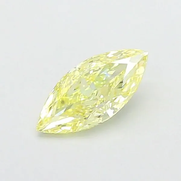 0.94ct MARQUISE Fancy Yellow VVS2 Coloured Lab diamond