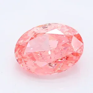 1.02ct OVAL Fancy Vivid Pink VVS2 Coloured Lab diamond
