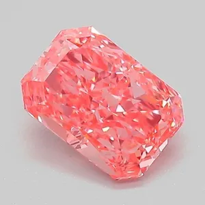 1.06ct RADIANT Fancy Vivid Pink VVS2 Coloured Lab diamond