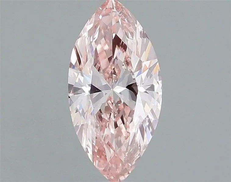 1.03ct MARQUISE Fancy Vivid Pink VS1 Coloured Lab diamond