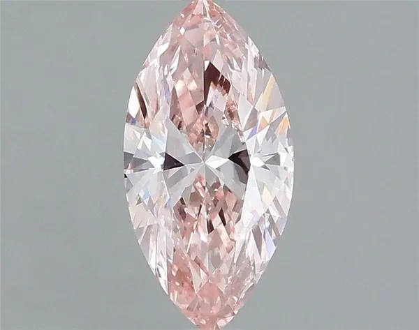 1.03ct MARQUISE Fancy Vivid Pink VS1 Coloured Lab diamond