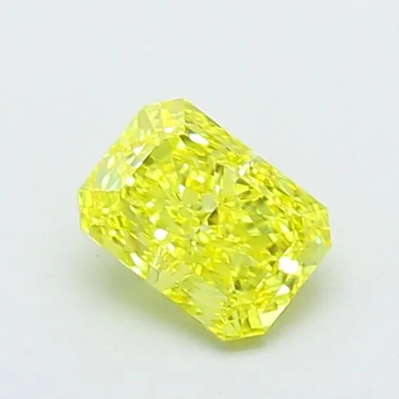 1.08ct RADIANT Fancy Intense Yellow VVS2 Coloured Lab diamond