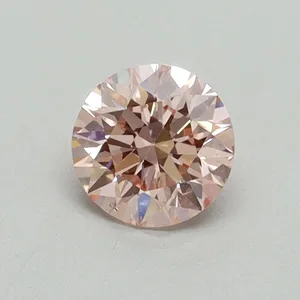 0.51ct ROUND Fancy Intense Pink SI1 Coloured Lab diamond