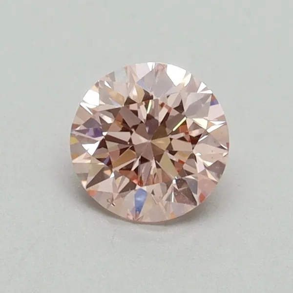 0.51ct ROUND Fancy Intense Pink SI1 Coloured Lab diamond