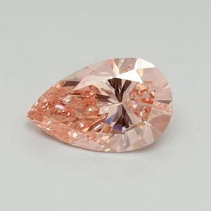 0.41ct PEAR Fancy Vivid Pink VS2 Coloured Lab diamond