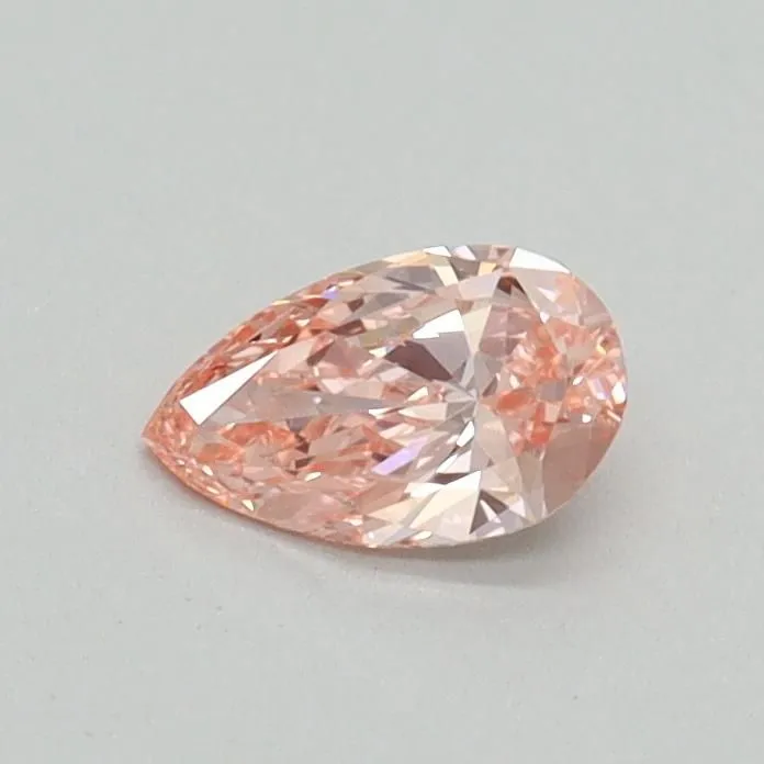 0.30ct PEAR Fancy Vivid Pink VS1 Coloured Lab diamond