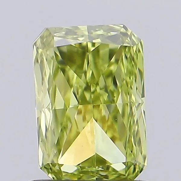 0.74ct RADIANT Fancy Yellow VS1 Coloured Lab diamond