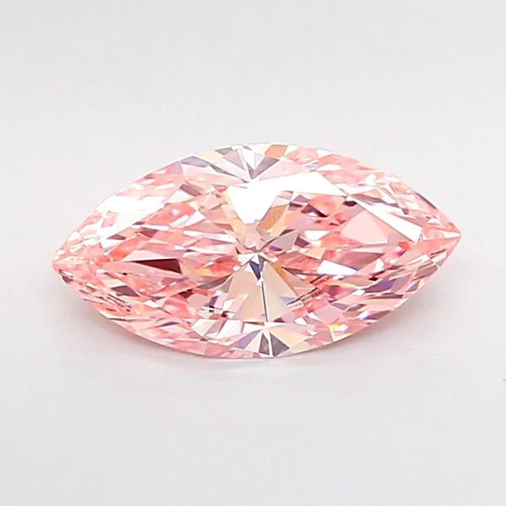 1.46ct MARQUISE Fancy Vivid Pink VVS2 Coloured Lab diamond