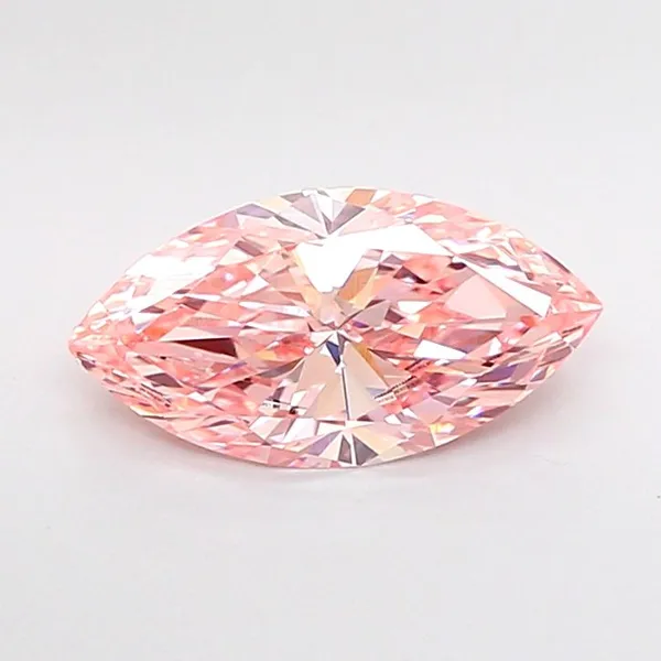 1.46ct MARQUISE Fancy Vivid Pink VVS2 Coloured Lab diamond