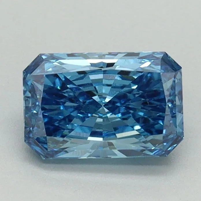 1.04ct RADIANT Fancy Vivid Blue VS1 Coloured Lab diamond