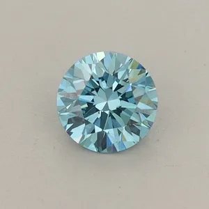 0.4ct ROUND Fancy Vivid Blue SI1 Coloured Lab diamond