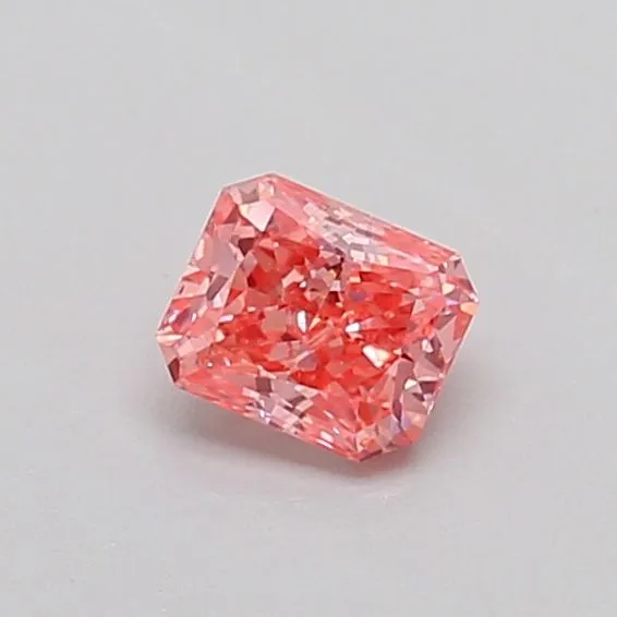 0.33ct RADIANT Fancy Vivid Pink VS1 Coloured Lab diamond