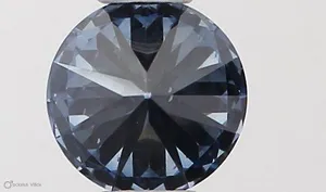 0.34ct ROUND Fancy Vivid Blue SI1 Coloured Lab diamond
