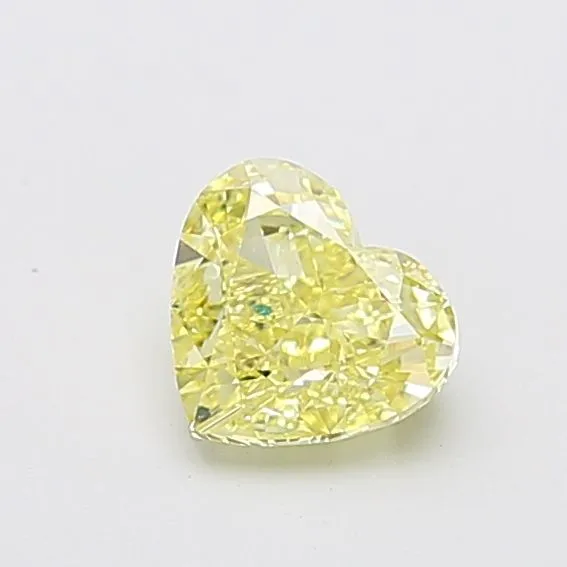 1.24ct HEART Fancy Intense Yellow VS1 Coloured Lab diamond