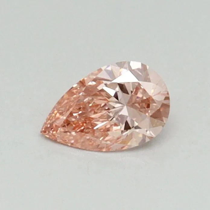 0.31ct PEAR Fancy Vivid Pink VS1 Coloured Lab diamond