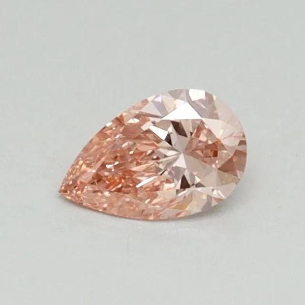 0.31ct PEAR Fancy Vivid Pink VS1 Coloured Lab diamond