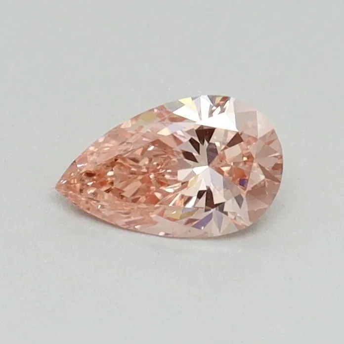 0.32ct PEAR Fancy Vivid Pink VS1 Coloured Lab diamond