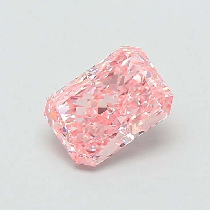 1.10ct RADIANT Fancy Vivid Pink VS1 Coloured Lab diamond