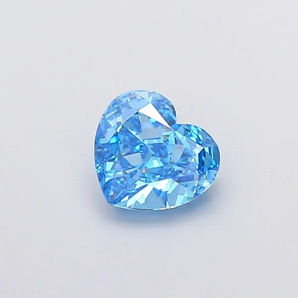 1.11ct HEART Fancy Vivid Blue VVS2 Coloured Lab diamond