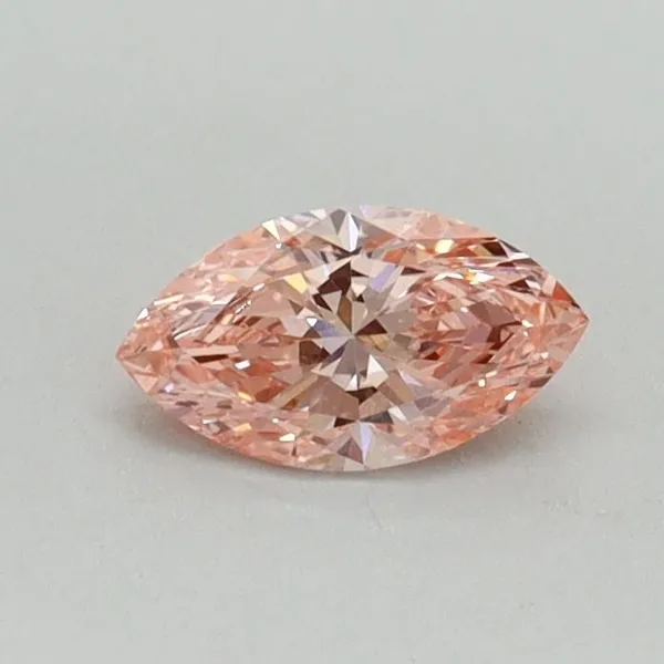 0.33ct MARQUISE Fancy Vivid Pink VS2 Coloured Lab diamond