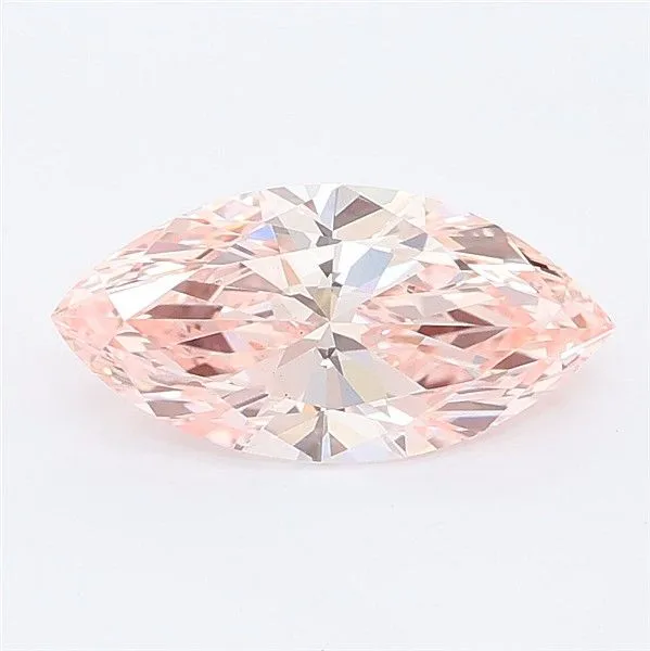 1.23ct MARQUISE Fancy Vivid Pink VS1 Coloured Lab diamond