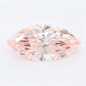 1.23ct MARQUISE Fancy Vivid Pink VS1 Coloured Lab diamond