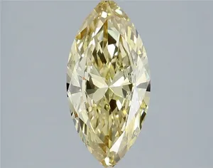1.41ct MARQUISE Fancy Intense Yellow VS1 Coloured Lab diamond