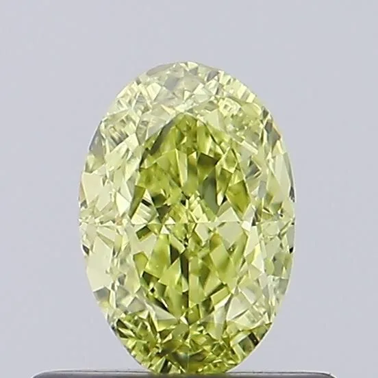 0.57ct OVAL Fancy Yellow VS1 Coloured Lab diamond