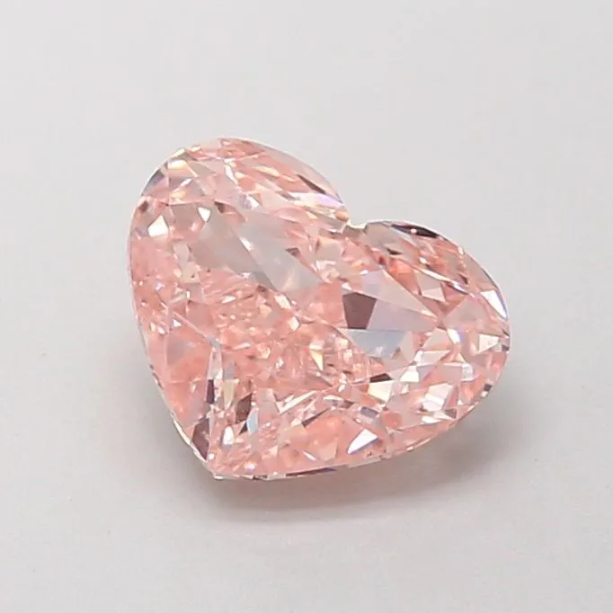 1.50ct HEART Fancy Intense Pink VS1 Coloured Lab diamond