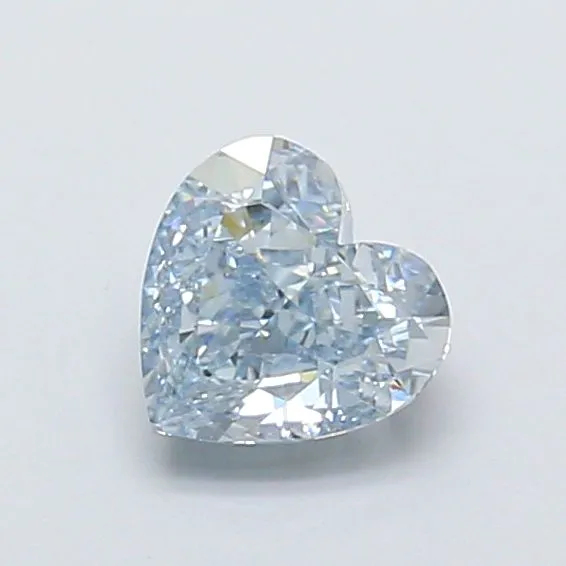 1.01ct HEART Fancy Intense Blue VVS2 Coloured Lab diamond