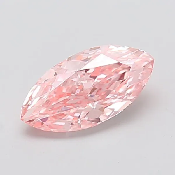 1.53ct MARQUISE Fancy Intense Pink VS1 Coloured Lab diamond