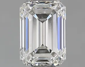 0.7ct EMERALD F VS2 Lab diamond