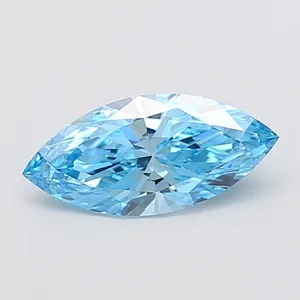 2.09ct MARQUISE Fancy Vivid Blue VVS2 Coloured Lab diamond