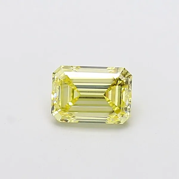 1.07ct EMERALD Fancy Yellow SI1 Coloured Lab diamond