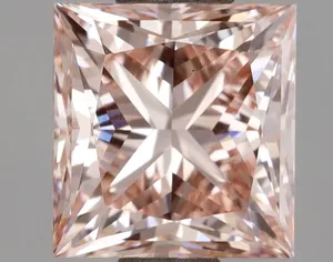 1.92ct PRINCESS Fancy Intense Pink VS1 Coloured Lab diamond