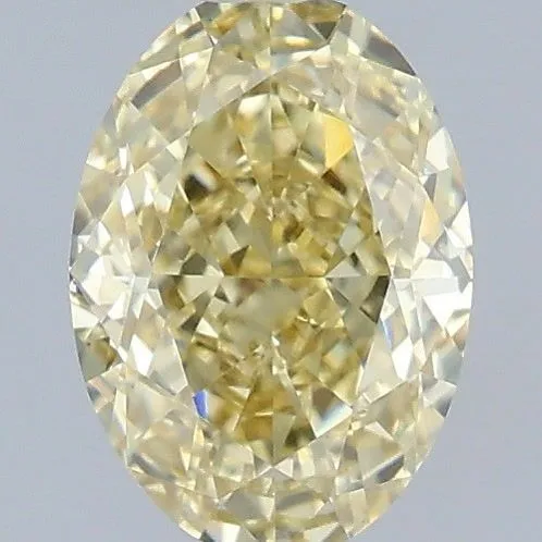 1.08ct OVAL Fancy Intense Yellow VS1 Coloured Lab diamond