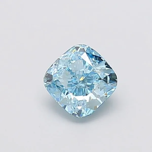 1.01ct CUSHION Fancy Vivid Blue VVS2 Coloured Lab diamond
