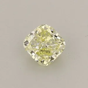 0.37ct CUSHION Fancy Yellow VVS2 Coloured Lab diamond