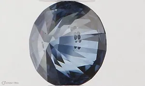 0.36ct ROUND Fancy Vivid Blue SI1 Coloured Lab diamond