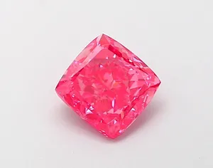 1.19ct CUSHION Fancy Vivid Pink VS1 Coloured Lab diamond