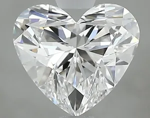 1ct HEART D VVS2 Natural diamond