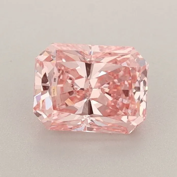 1.04ct RADIANT Fancy Vivid Pink VS1 Coloured Lab diamond